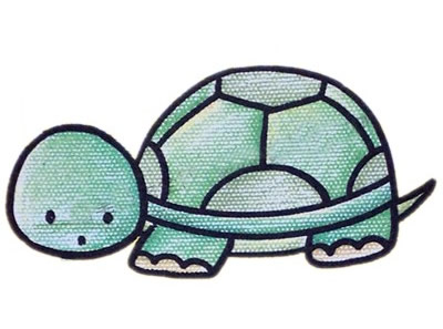 可爱的小绿龟简笔画教程