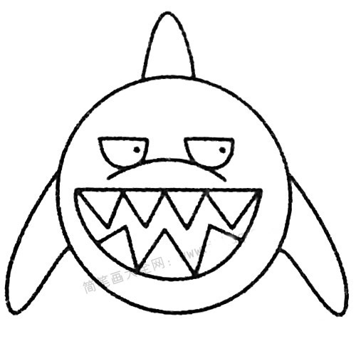 13款关于鲨鱼的简笔画大全