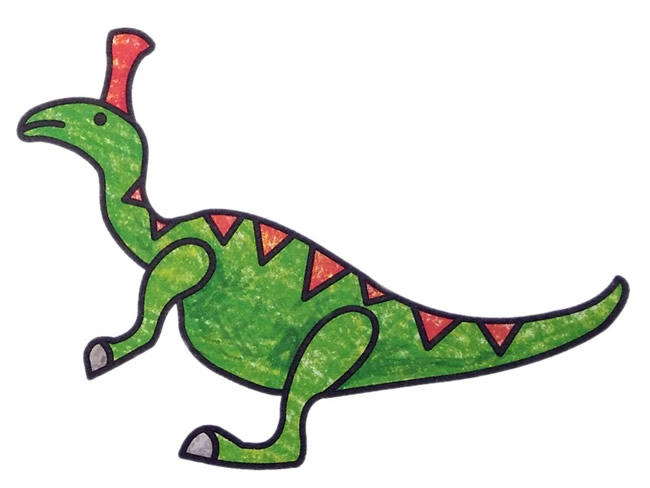 关于盔龙的简笔画带颜色