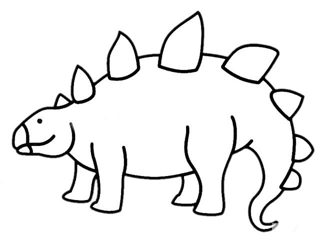 钉状龙简笔画带颜色