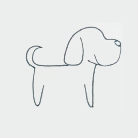斑点狗简笔画步骤教程 斑点狗简笔画步骤教程