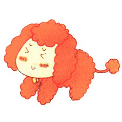 涂色的贵宾犬简笔画教程