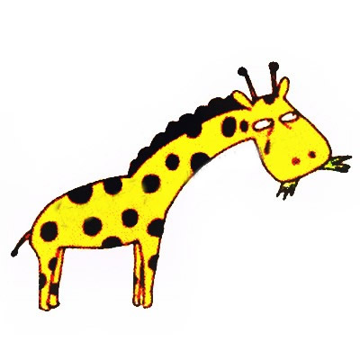 吃草的长颈鹿简笔画教程