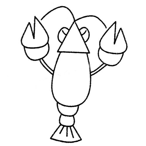 3张关于虾子的简笔画