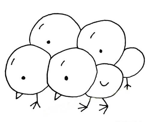 6款不同的小鸡简笔画大全 6款不同的小鸡简笔画大全