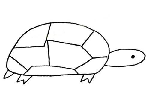 5款不同造型的乌龟简笔画大全