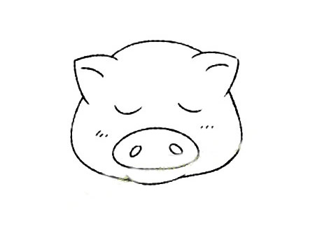 睡懒觉的小猪简笔画教程 睡懒觉的小猪简笔画教程