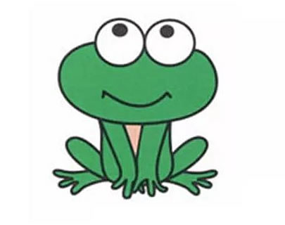 一步步教你画绿色的青蛙