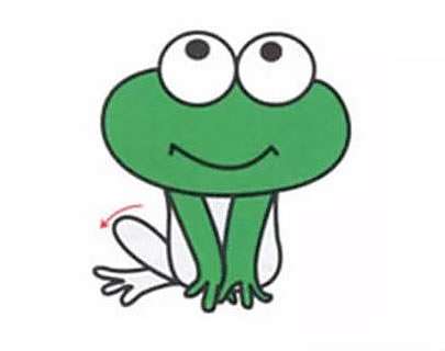 一步步教你画绿色的青蛙