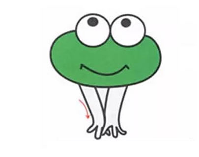 一步步教你画绿色的青蛙