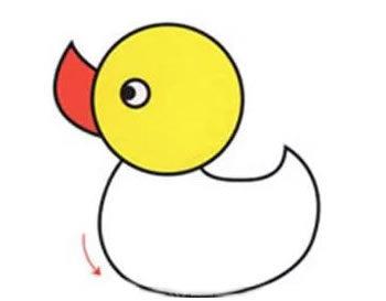 简单的小黄鸭怎么画 简单的小黄鸭怎么画