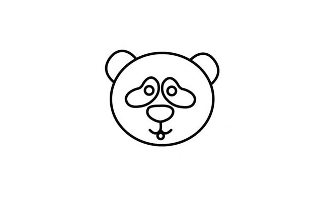 纠结的大熊猫卡通简笔画 纠结的大熊猫卡通简笔画