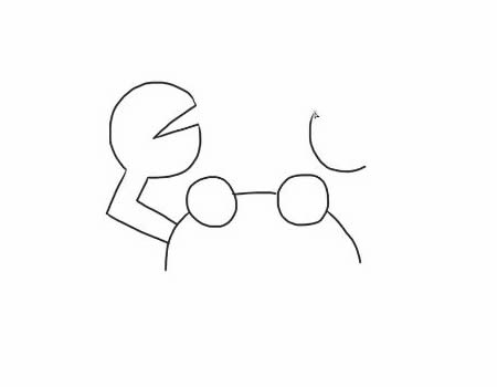 开心的卡通螃蟹简笔画步骤