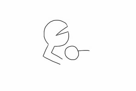 开心的卡通螃蟹简笔画步骤