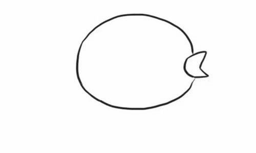 一只小黄鹂鸟的简笔画教程