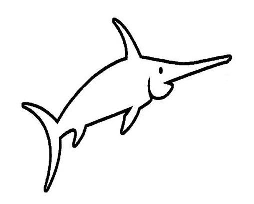 马林鱼怎么画最简单