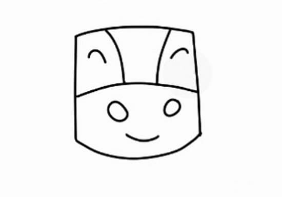 卡通的黄牛简笔画步骤教程