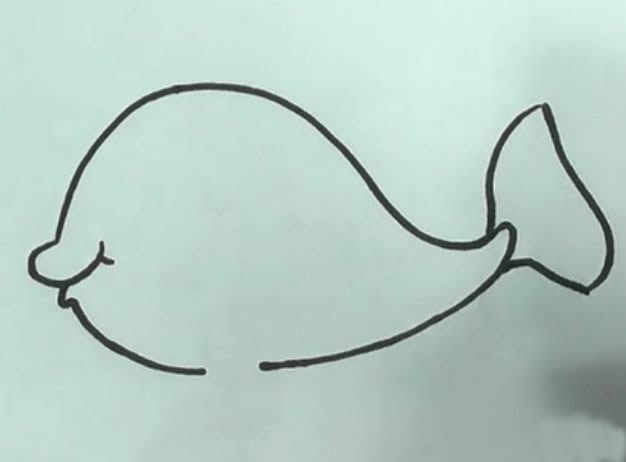 带颜色的可爱金鱼简笔画教程