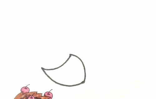 涂色的小刺猬简笔画教程