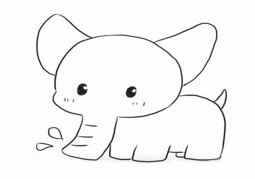 简单可爱的小象怎么画