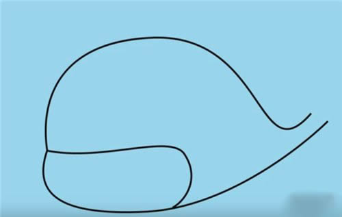 喷出水柱的小鲸鱼怎么画