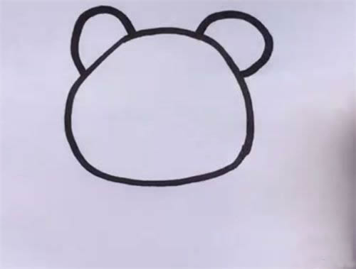 可爱呆萌的小熊猫简笔画