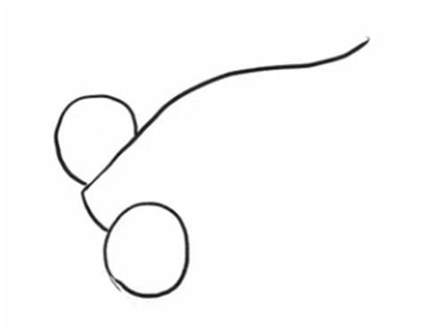 大尾巴金鱼简笔画教程