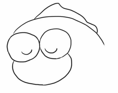 可爱的金鱼简笔画教程