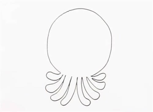 可爱的小章鱼简笔画教程