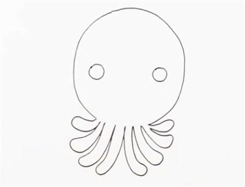可爱的小章鱼简笔画教程