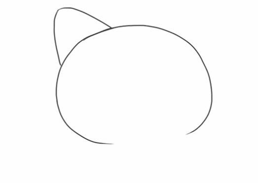 招财猫简笔画详细步骤