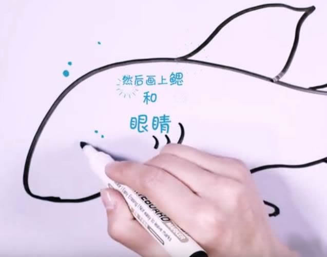 凶狠的鲨鱼简笔画教程
