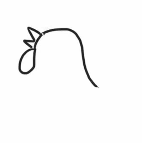 一步步教你画公鸡简笔画