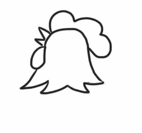 一步步教你画公鸡简笔画