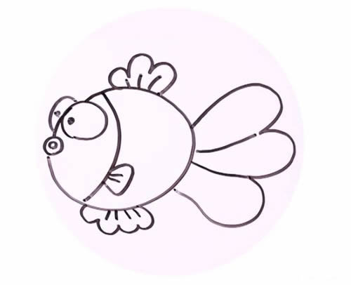 手把手教你画简单的金鱼