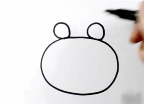 开心的卡通螃蟹简笔画教程