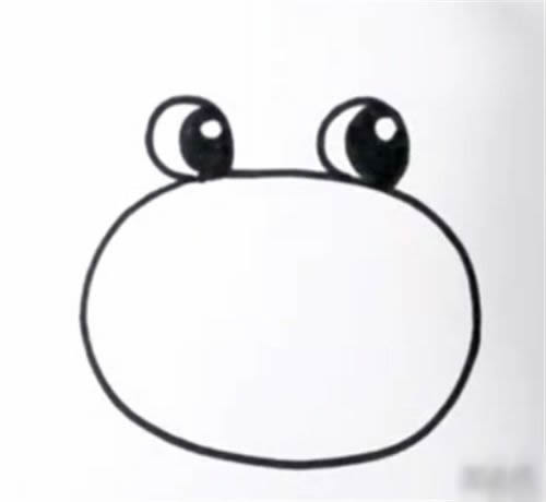 开心的卡通螃蟹简笔画教程