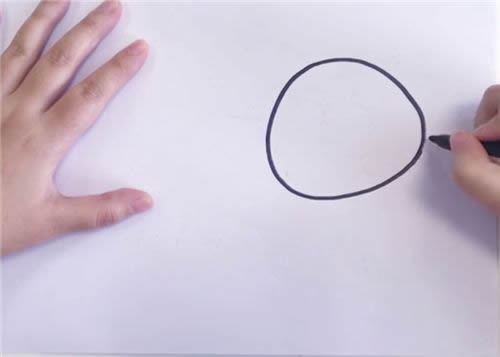 涂色的卡通老虎简笔画步骤