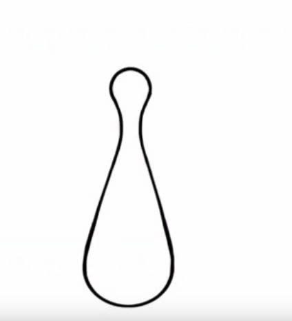 带颜色的孔雀开屏简笔画教程