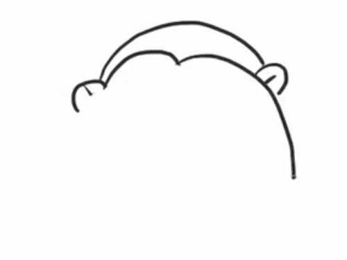 线条很少的猩猩简笔画教程