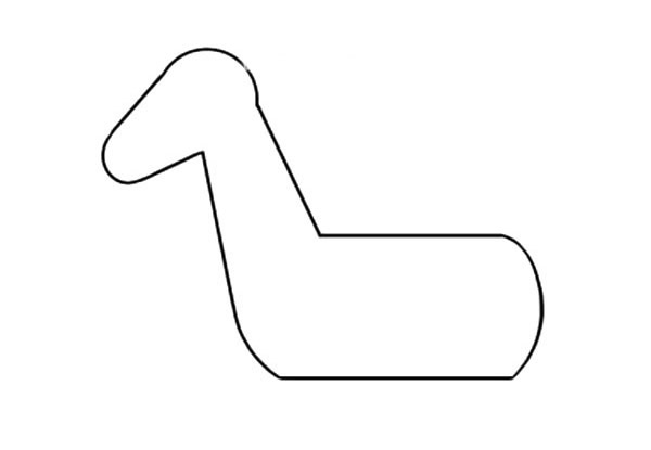 涂色的斑马简笔画步骤教程