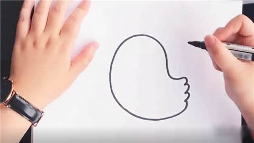 可爱的小黄鸡简笔画步骤教程