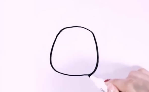 可爱的斑点狗简笔画教程