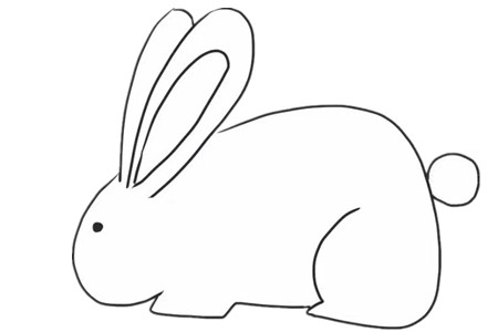 简单几笔就会的小兔子简笔画