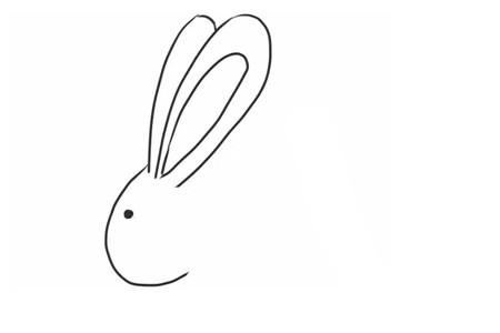 简单几笔就会的小兔子简笔画