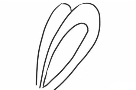 简单几笔就会的小兔子简笔画