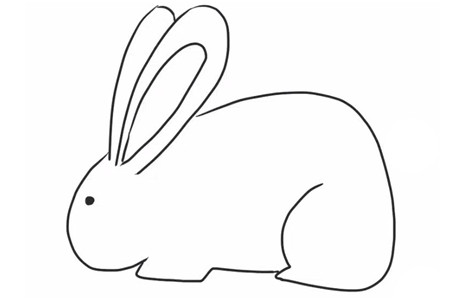简单几笔就会的小兔子简笔画