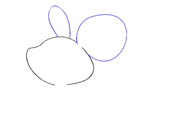 一步步教你画卡通的老鼠