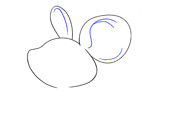 一步步教你画卡通的老鼠