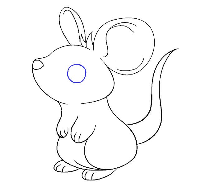 一步步教你画卡通的老鼠